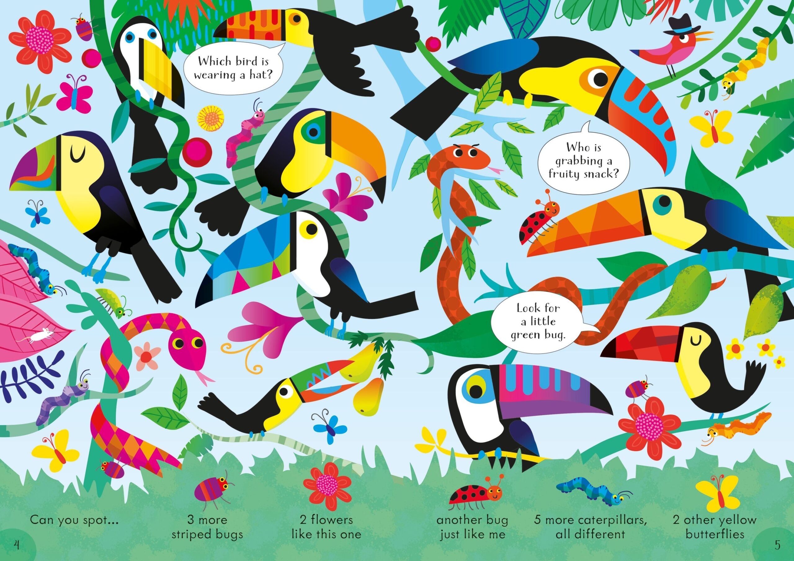 Carte pentru copii, Usborne, Can you Spot? In the Jungle, 4+ ani
