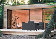 Suport de biciclete pentru pereti The Clug - Hybrid alb/negru