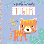 Carte pentru copii, NPP, Squishy Squeaky Tiger - Children's Silicone Board Book, 1+ ani