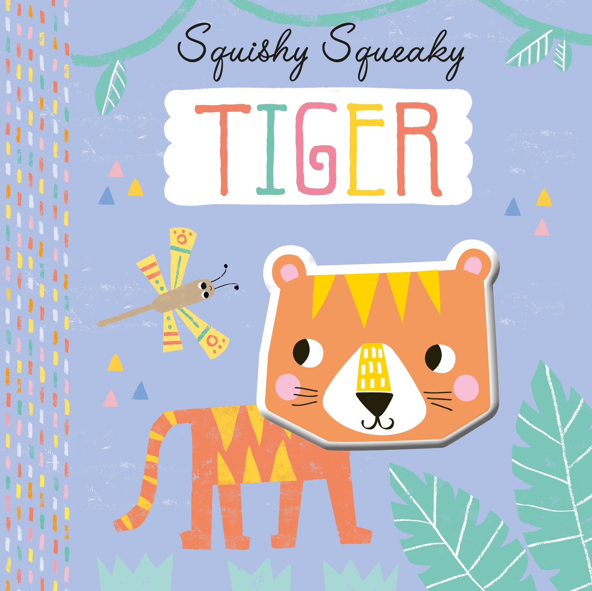 Carte pentru copii, NPP, Squishy Squeaky Tiger - Children's Silicone Board Book, 1+ ani