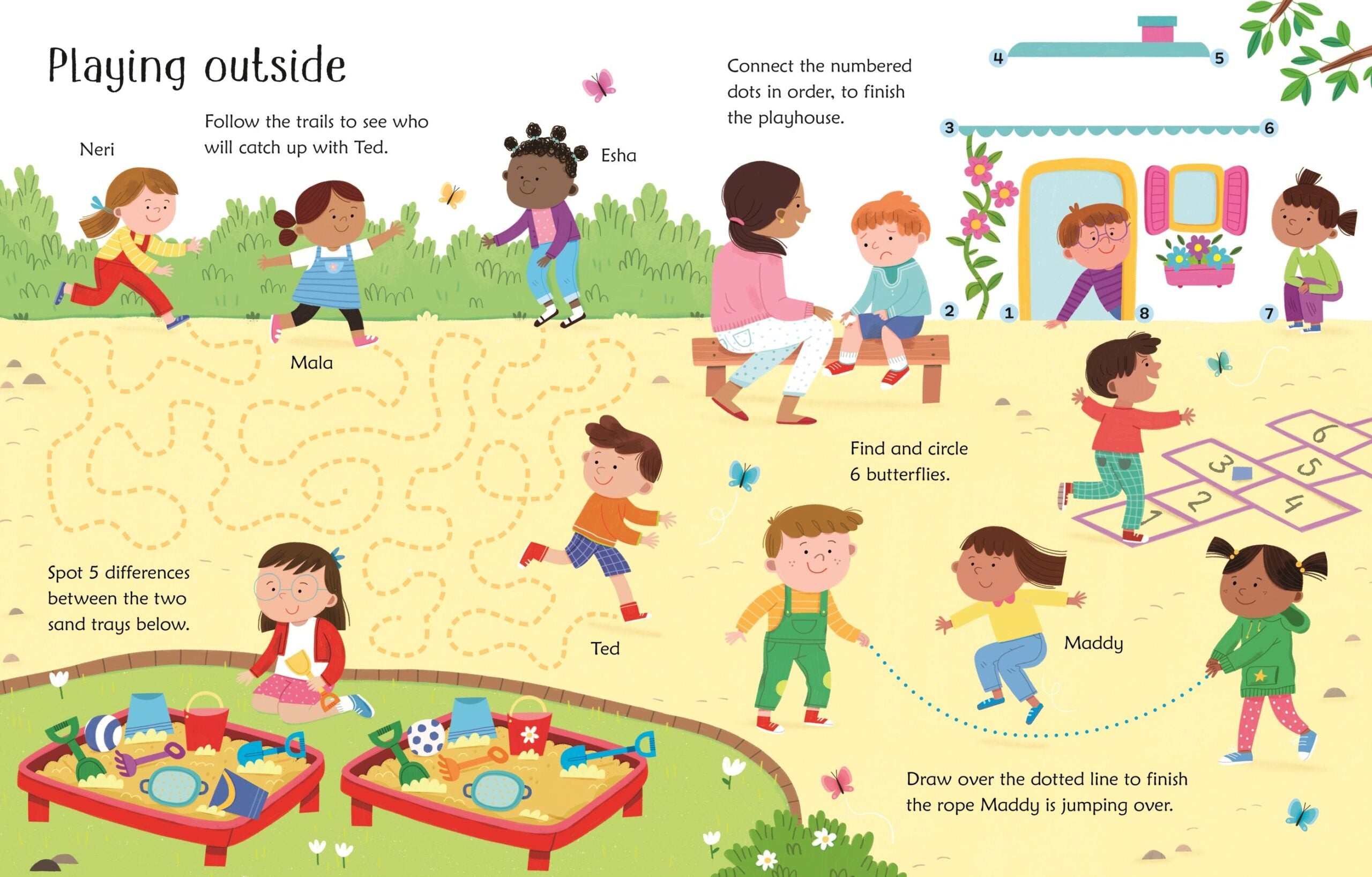 Carte pentru copii, Usborne, Wipe-Clean Starting School Activities, 3+ ani