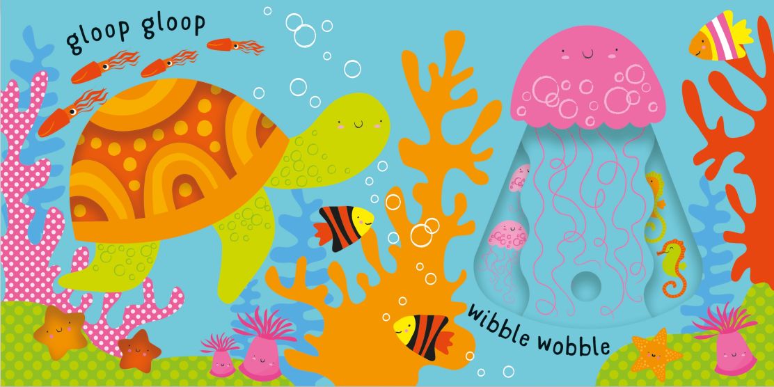 Carte pentru copii, Usborne, Slide and See Under the Sea, 0.5+ ani