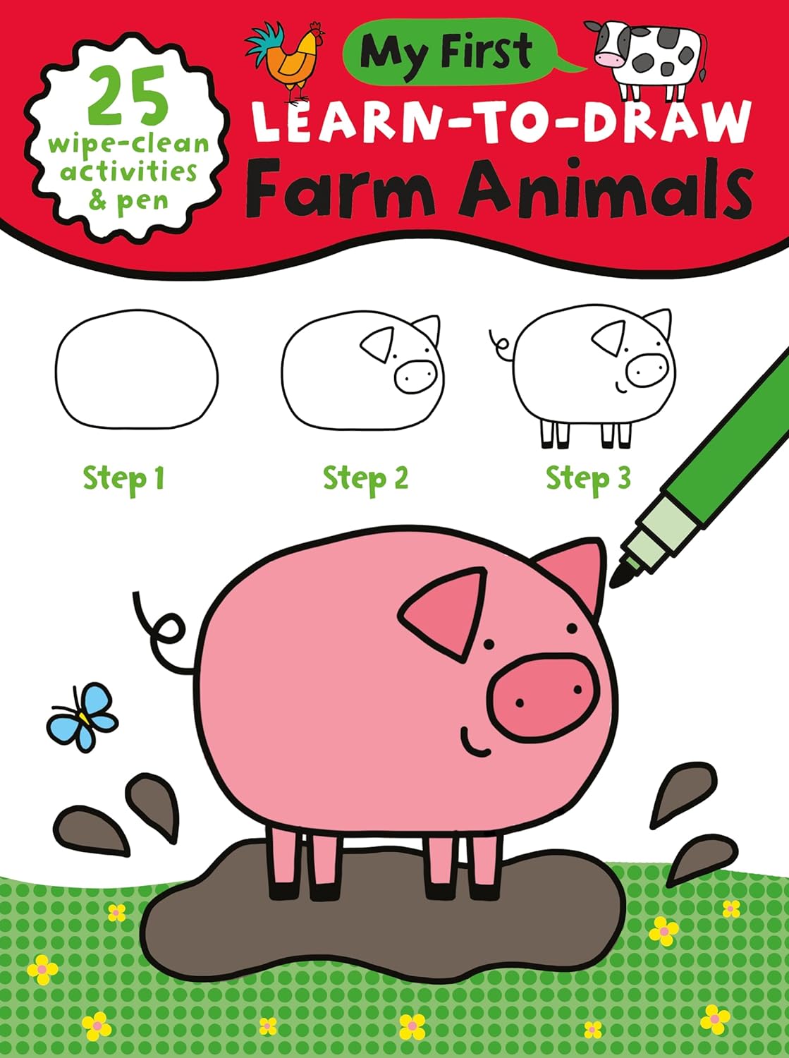 Carte pentru copii, NPP, Children's Learn-To-Draw Activity Book - Farm Animals, 4+ ani