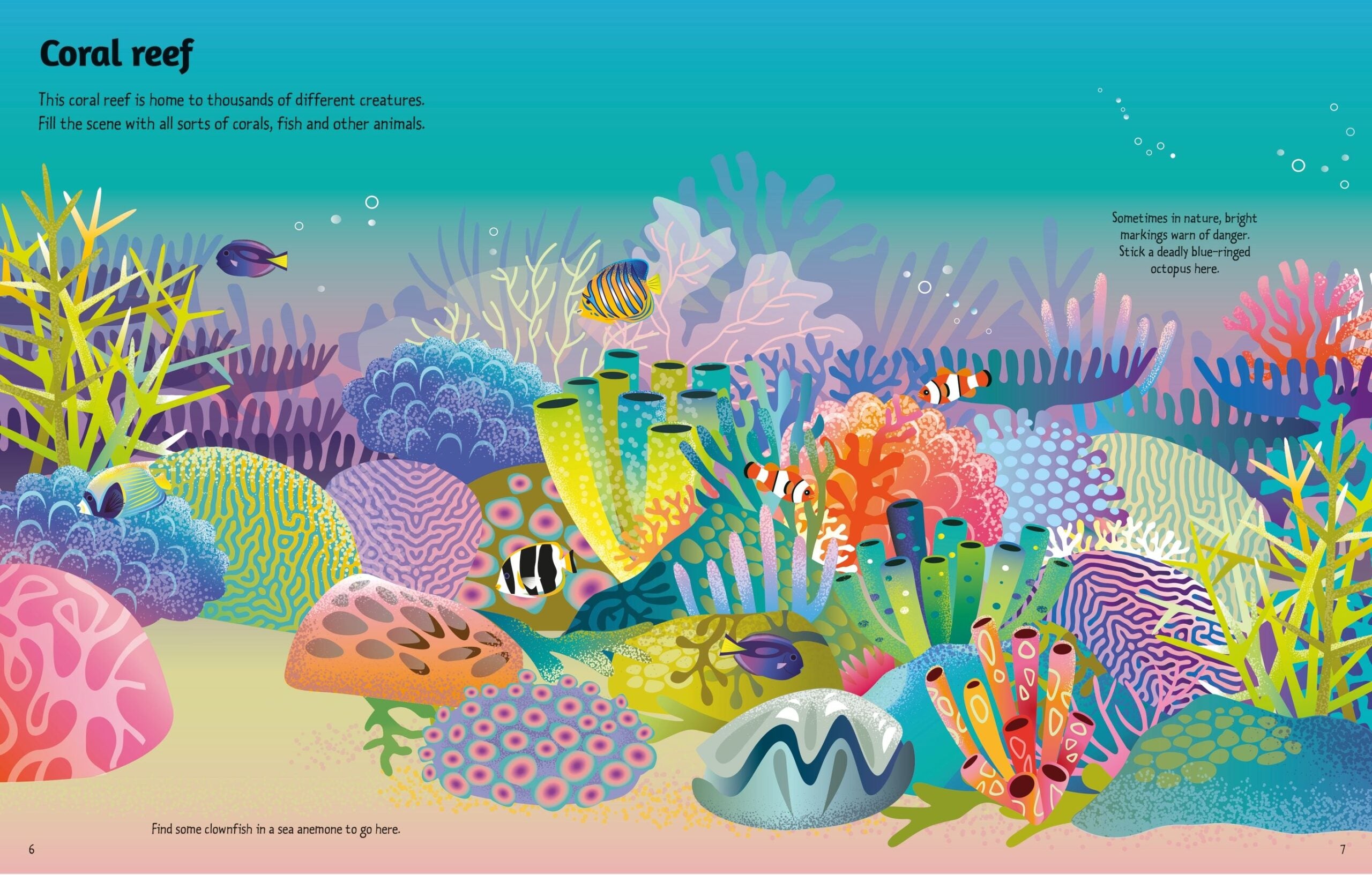 Primul meu album cu autocolante: Oceanele, Usborne, 3 ani