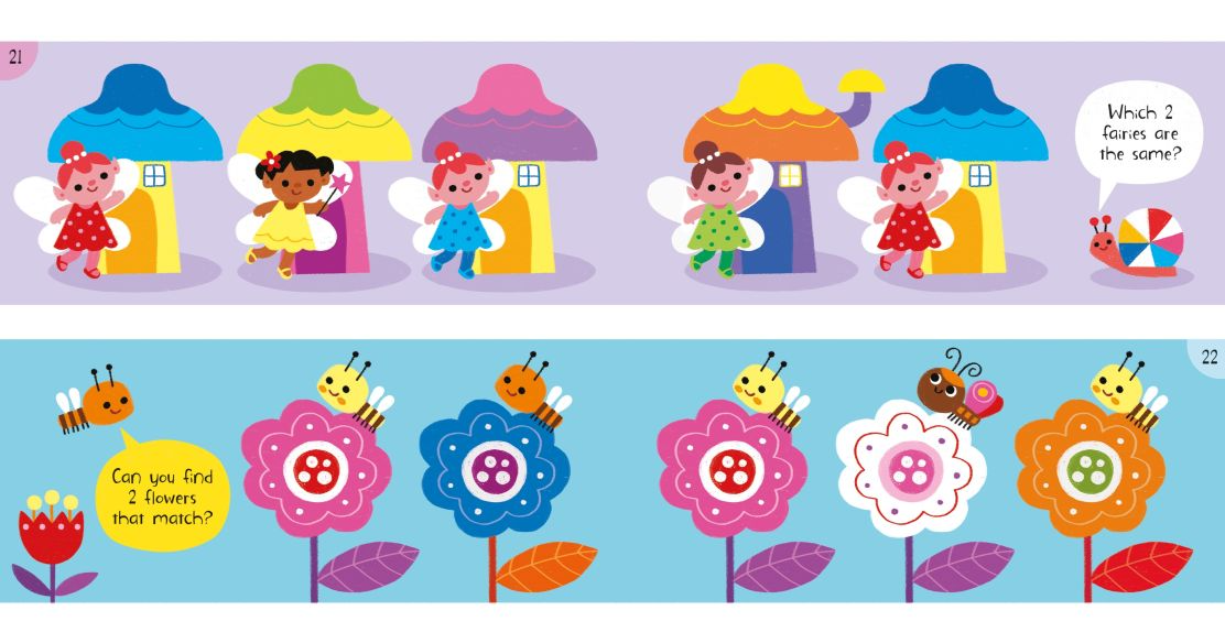 Carte pentru copii, Usborne, Little Children's Spot the Difference Book, 2+ ani