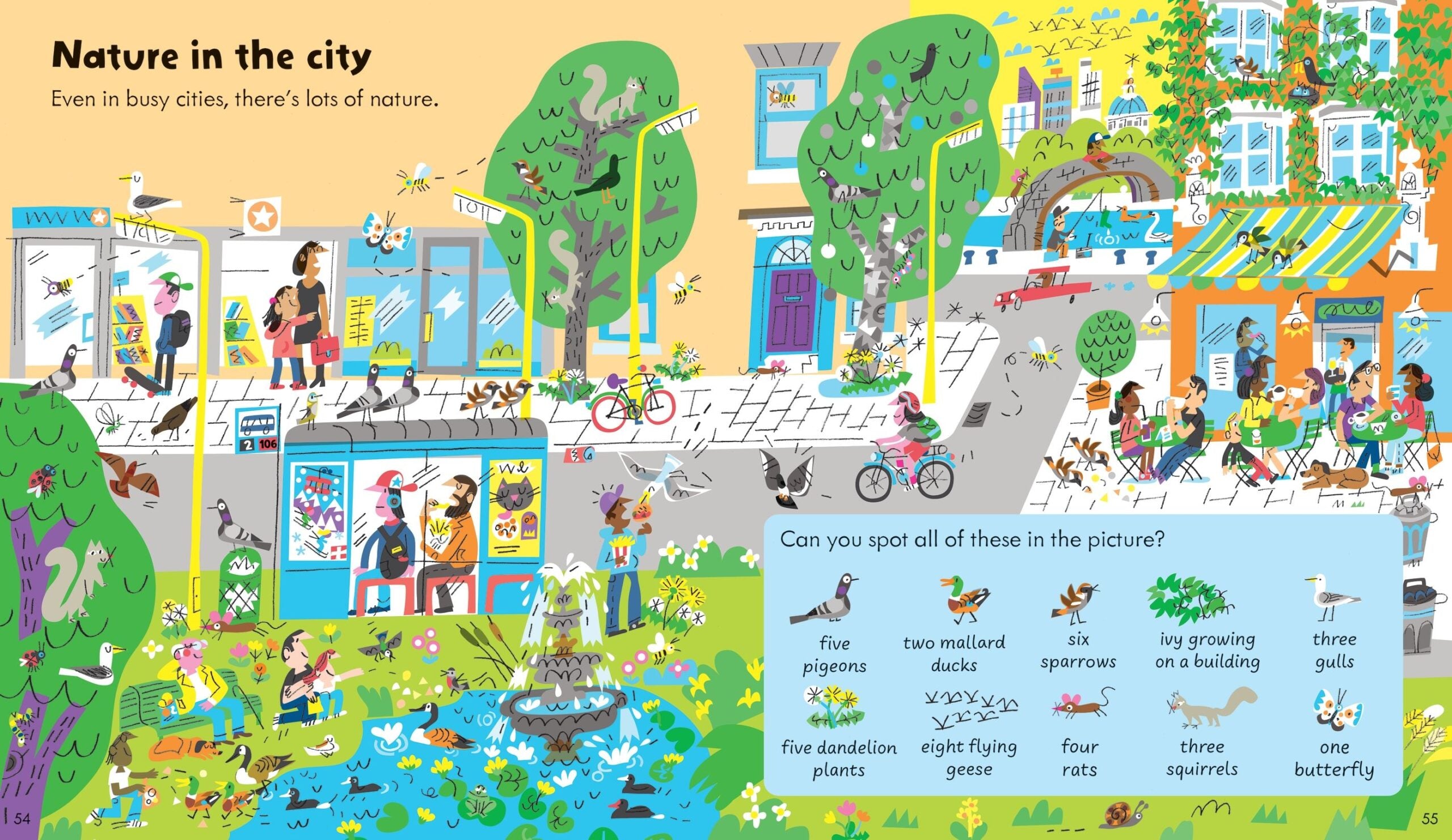 Carte pentru copii, Usborne, Activity Book Nature, 4+ ani