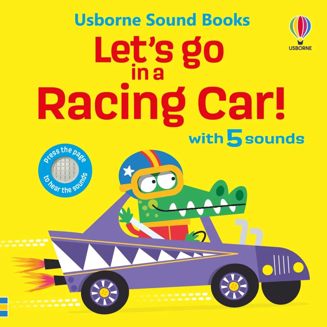 Carte cu sunete, Usborne - LET'S GO IN A RACING CAR! + 12 luni