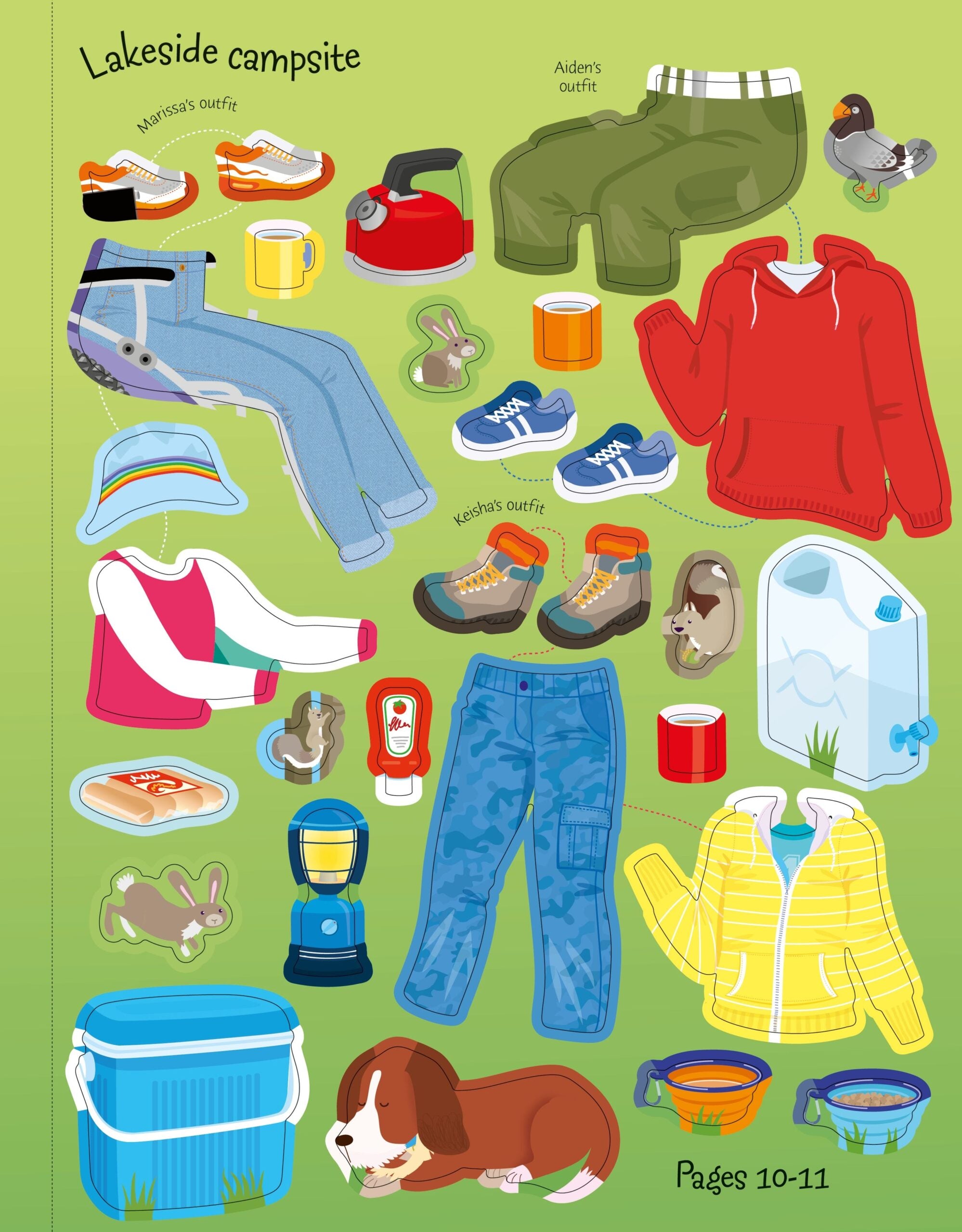 Carte pentru copii, Usborne, Sticker Dolly Dressing Countryside, 5+ ani