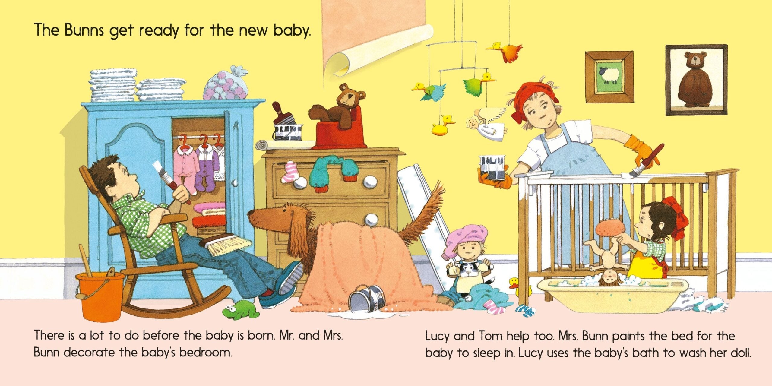 Carte pentru copii, Usborne, The New Baby, 2+ ani