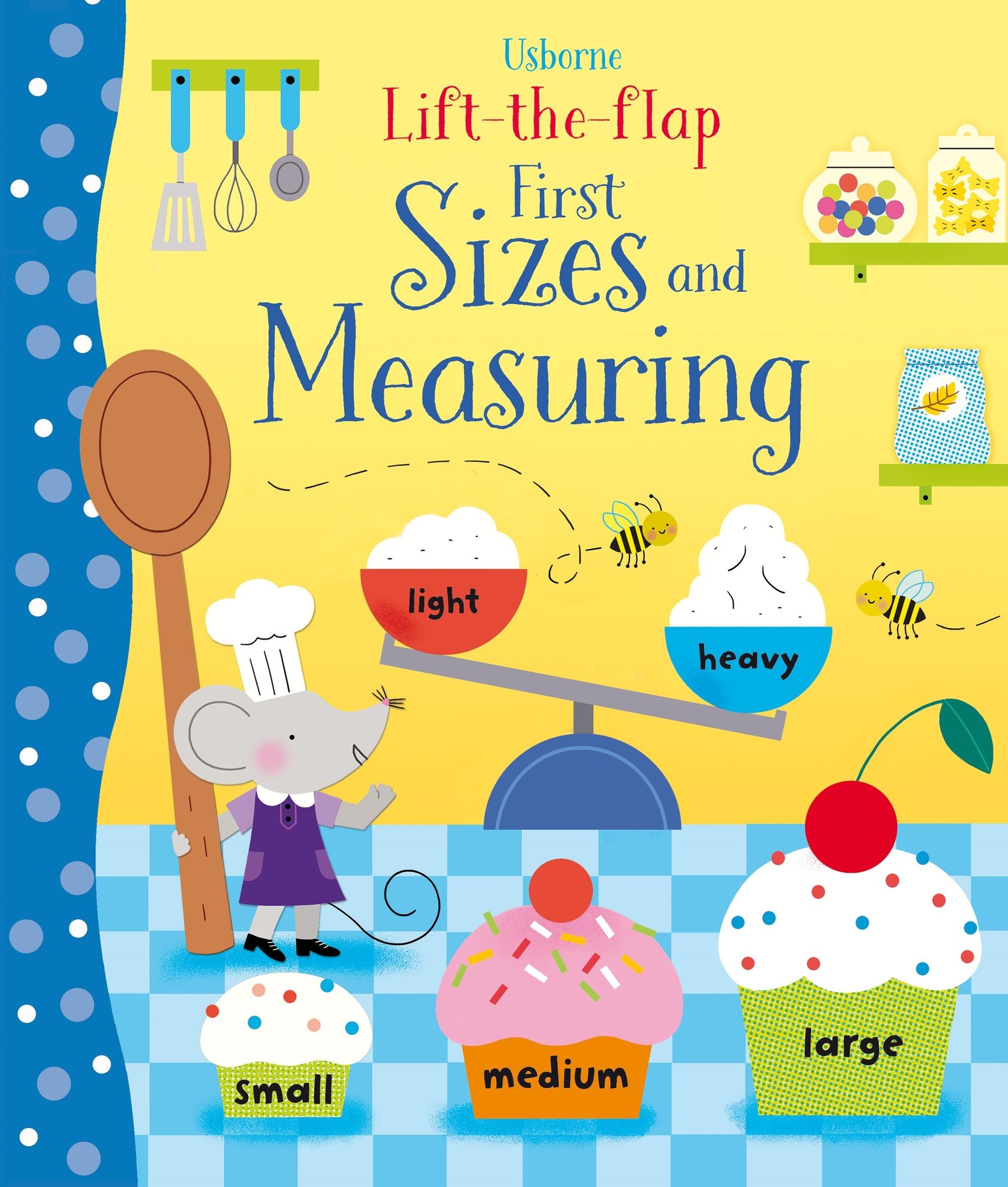 Carte pentru copii, Usborne, Lift-the-Flap First Sizes and Measuring, 3+ ani