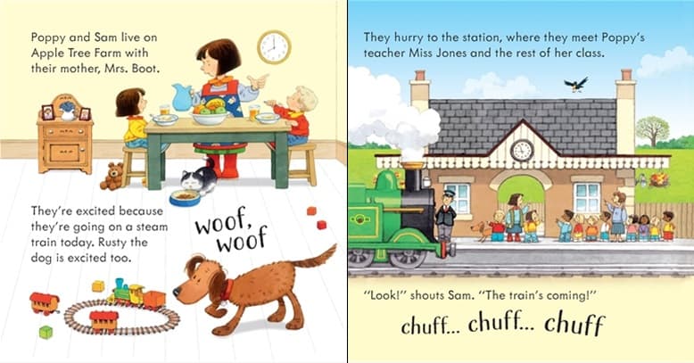 Carte muzicala - Poppy and sam's noisy train book