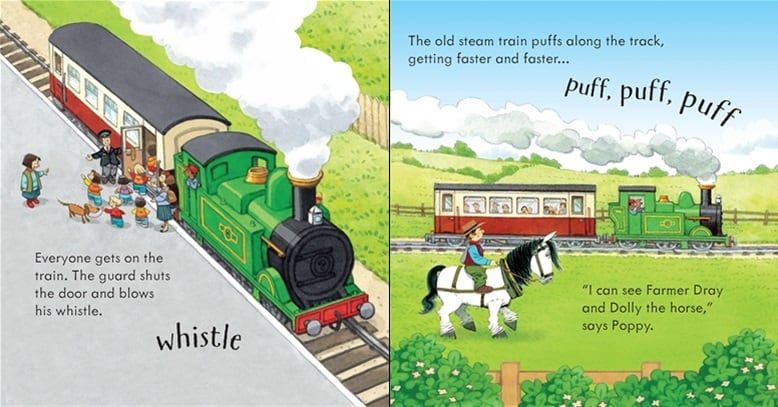 Carte muzicala - Poppy and sam's noisy train book