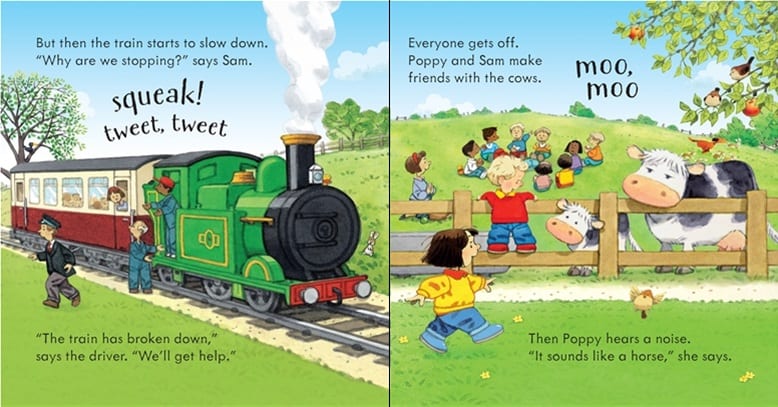 Carte muzicala - Poppy and sam's noisy train book