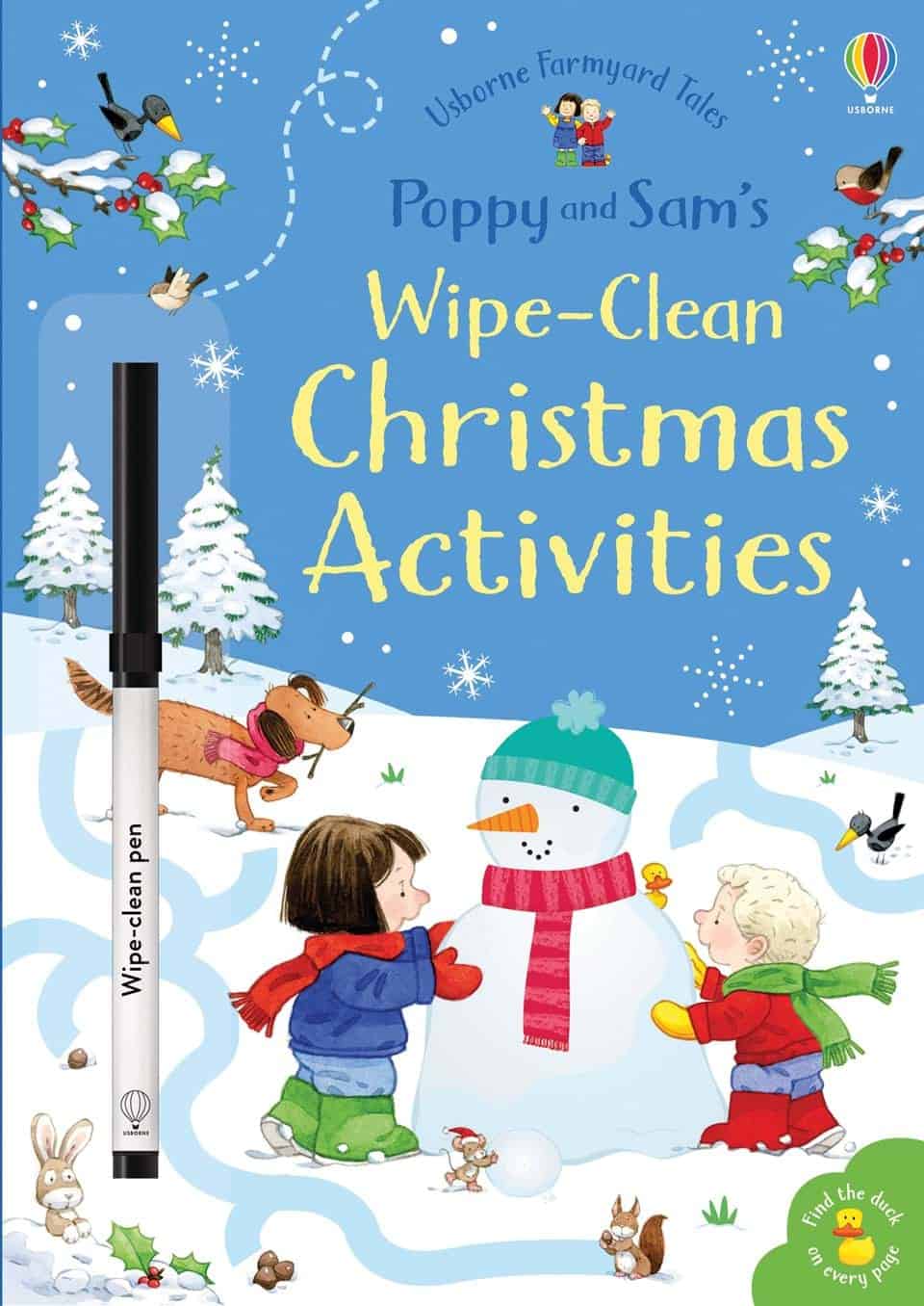 Carte cu activitati scrie si sterge - Poppy and Sam's wipe-clean Christmas activities