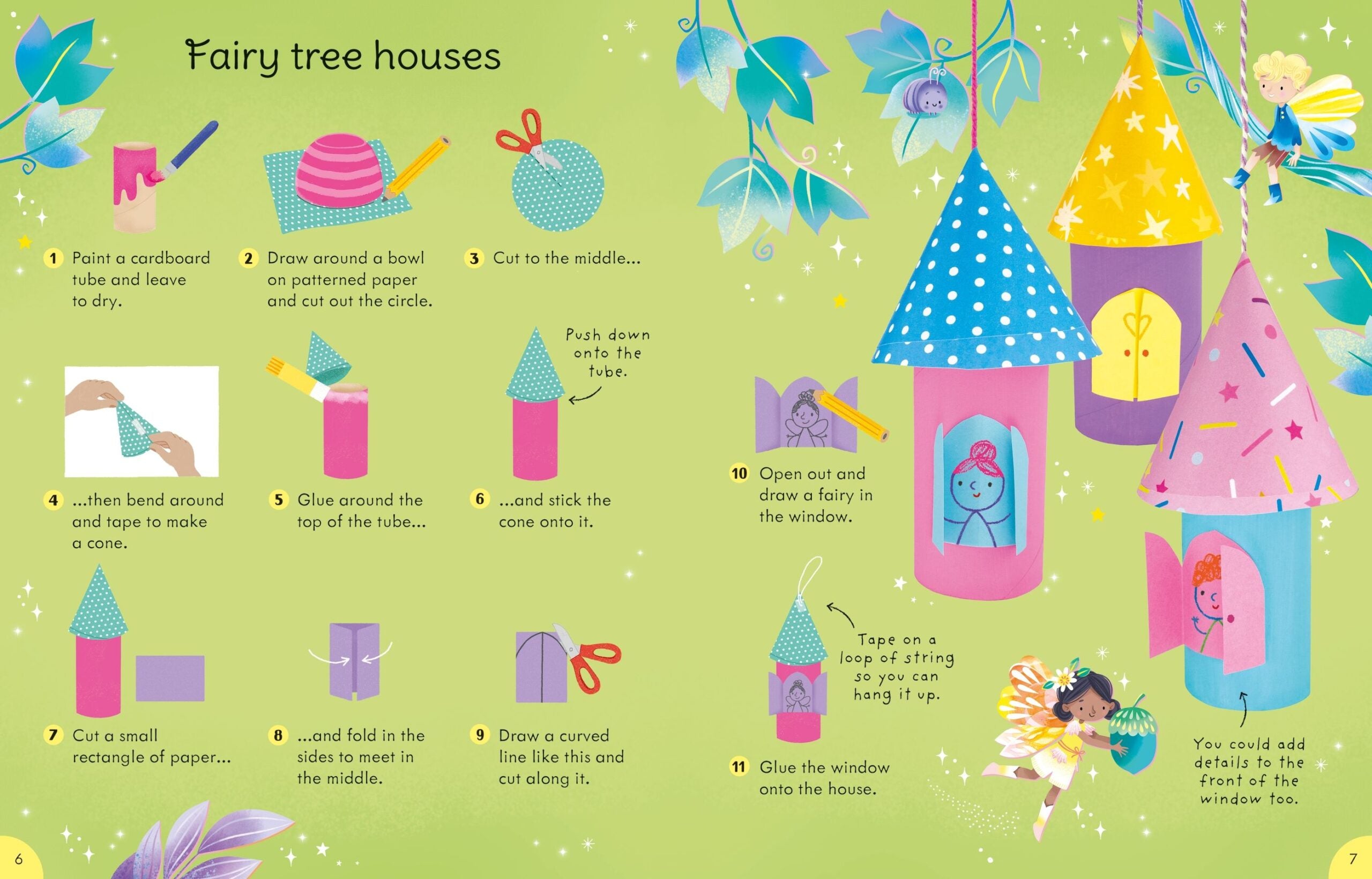 Carte pentru copii, Usborne, Fairy things to make and do, 3+ ani