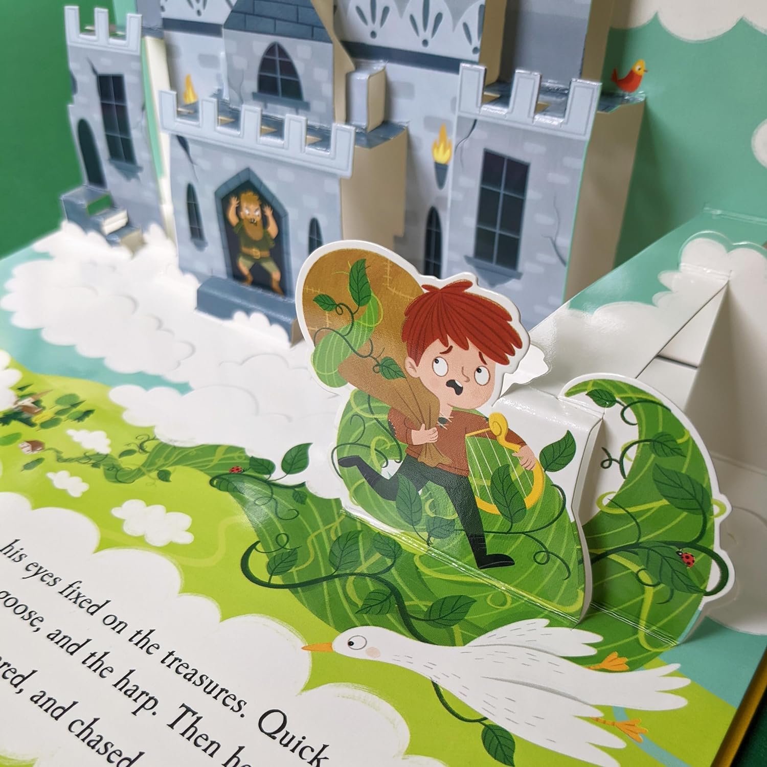 Carte pentru copii, NPP, Jack And The Beanstalk - Children's Fairy Tale Pop-Up Book, 3+ ani