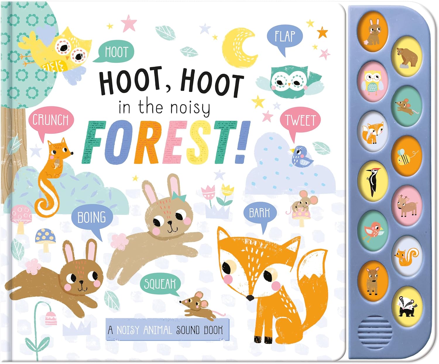 Carte pentru copii, NPP, Hoot Hoot In The Noisy Forest - Children's 12 Button Sound Book, 0+ ani