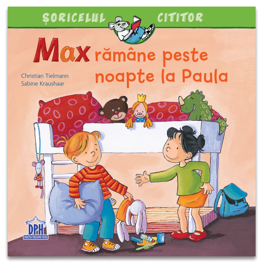 Carte pentru copii, Max ramane peste noapte la Paula, 3+ ani
