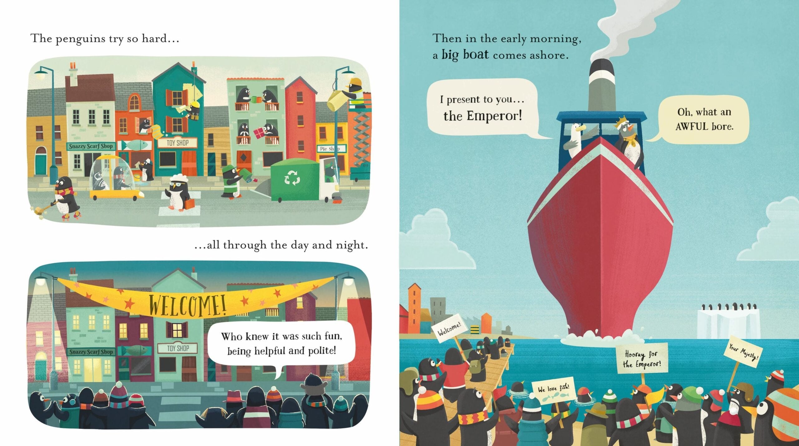 Carte pentru copii, Usborne, Politeness for Penguins, 2+ ani