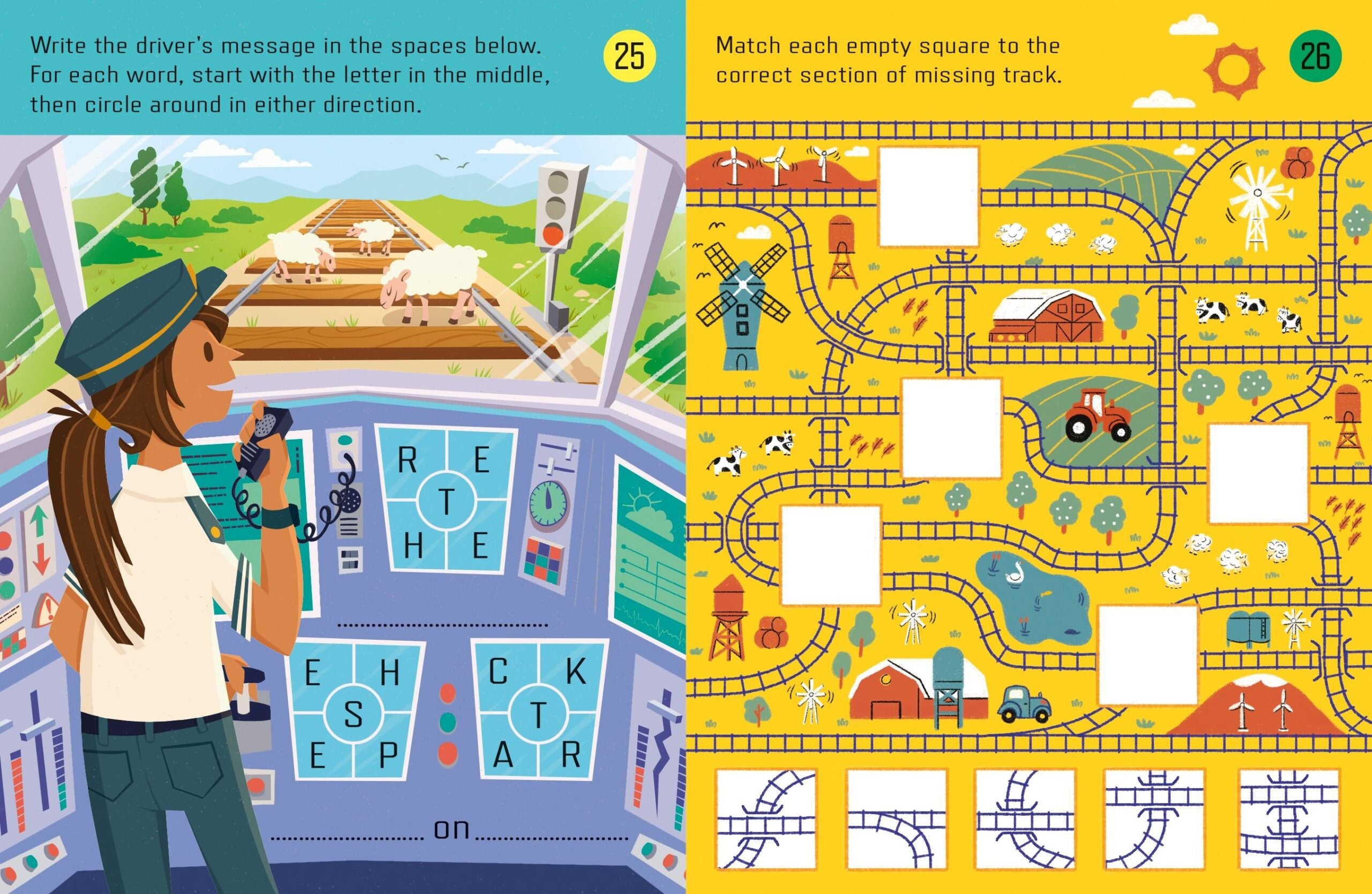 Carte pentru copii, Usborne, Things To Do on a Train Journey, 6+ ani