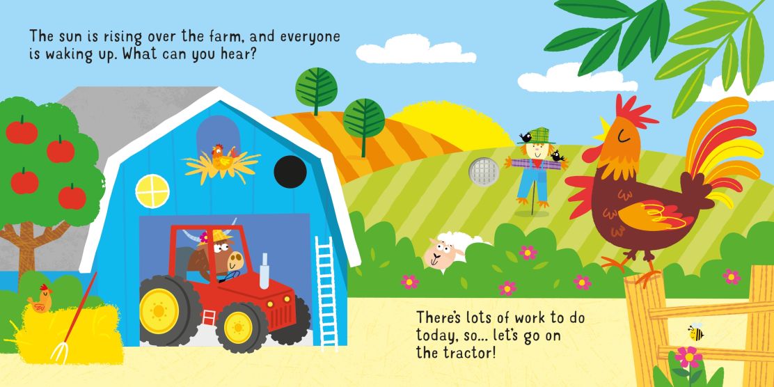 Carte pentru copii, Usborne, Let's go on a Tractor, 1+ ani