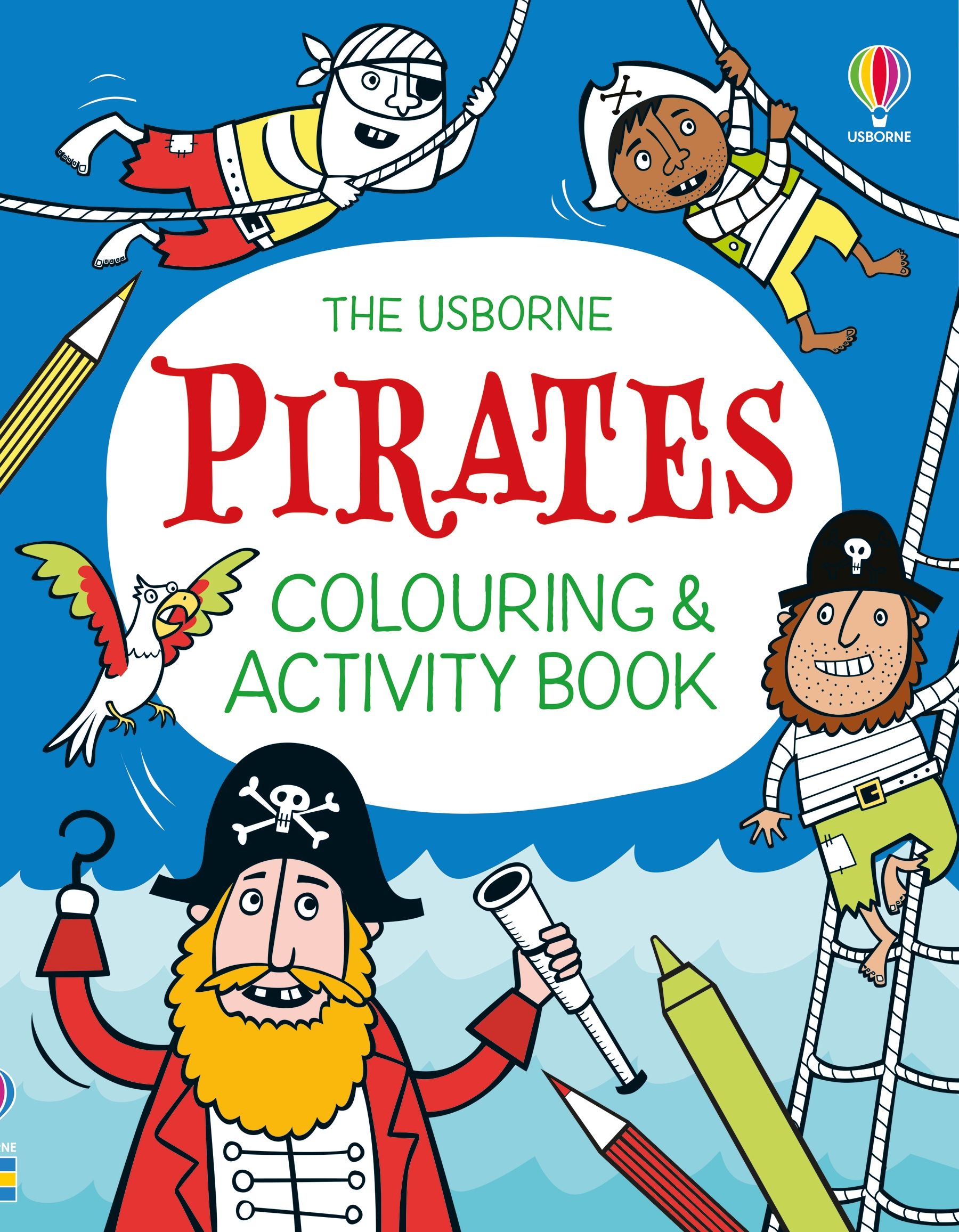 Carte pentru copii, Usborne, Pirates Colouring and Activity Book, 7+ ani