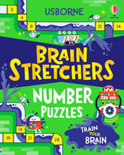 Carte pentru copii, Usborne, Brain Stretchers: Number Puzzles, 7+ ani