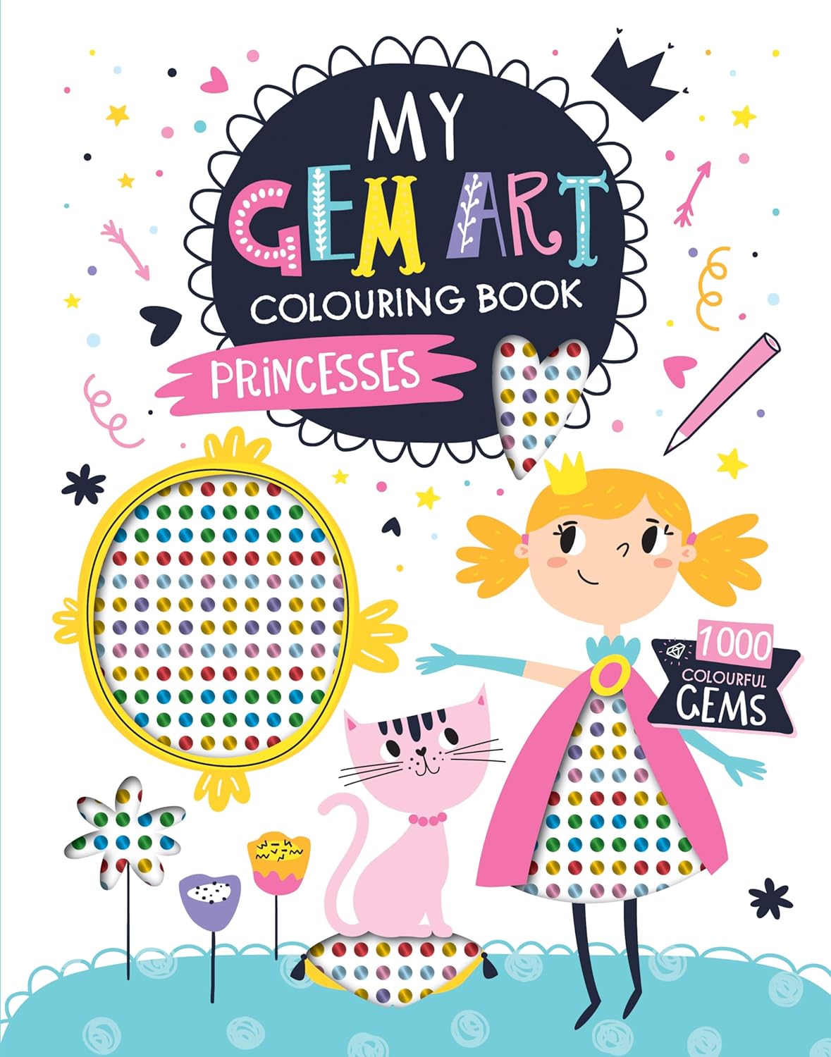Carte pentru copii, NPP, My Gem Art Colouring Book: Princess, 3+ ani