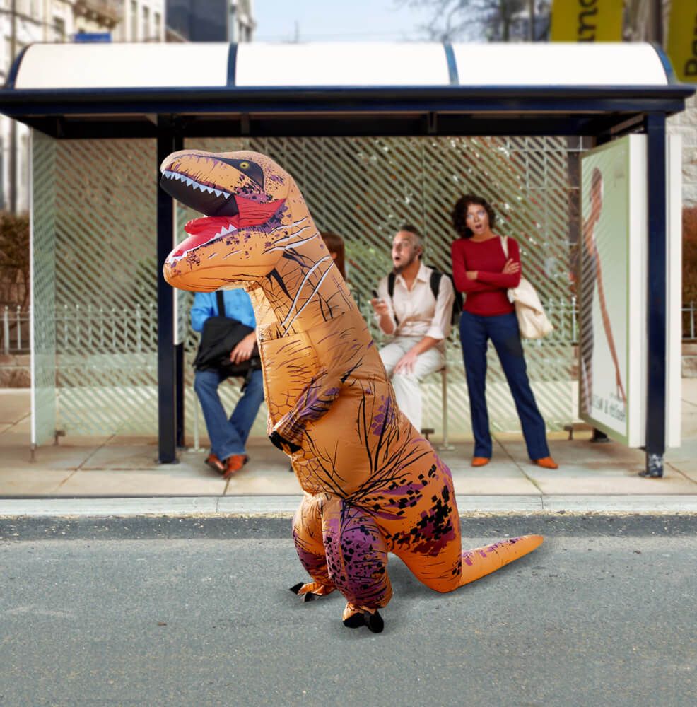 Costum gonflabil - Dinozaur