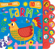 Carte cu sunete, NPP, Touch and Feel Farm, 0+ ani