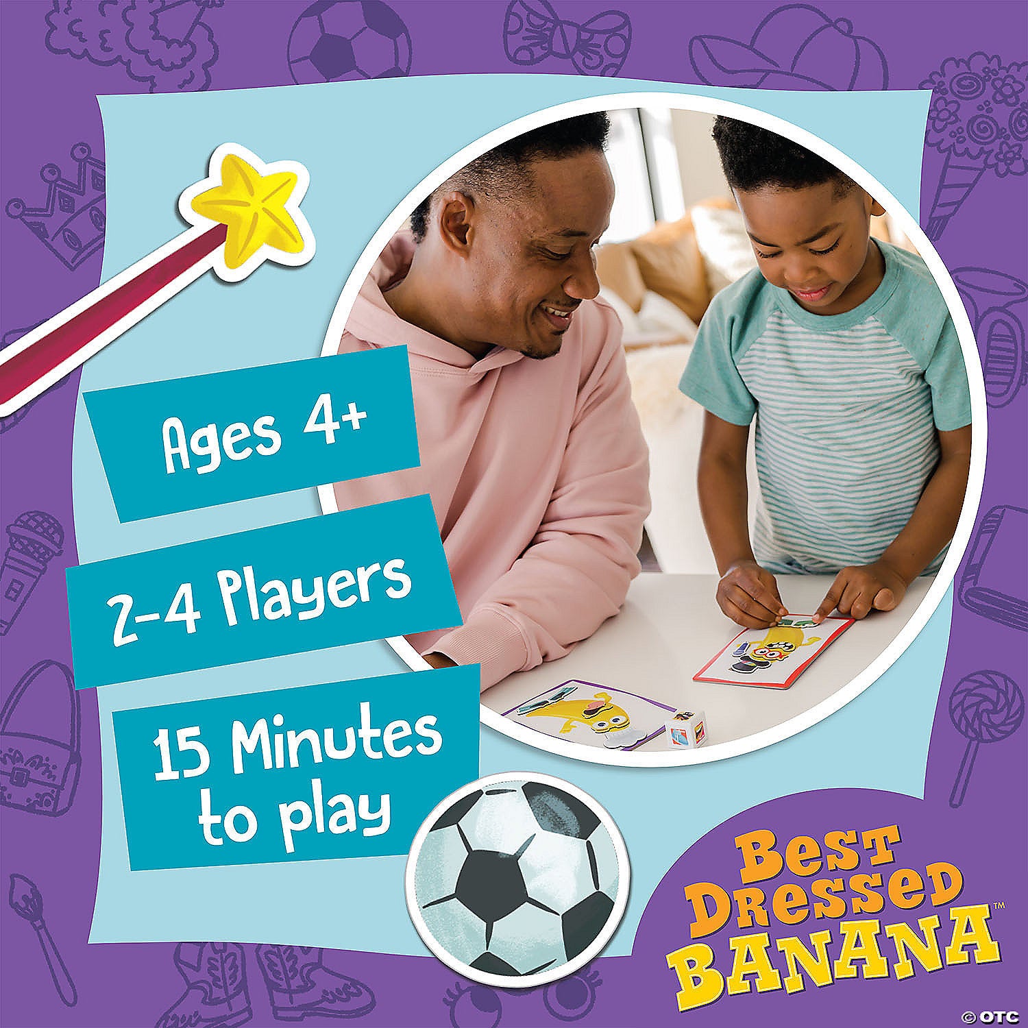 Joc magnetic Imbraca banana, Best dressed Banana, Peaceable kingdom + 4 ani