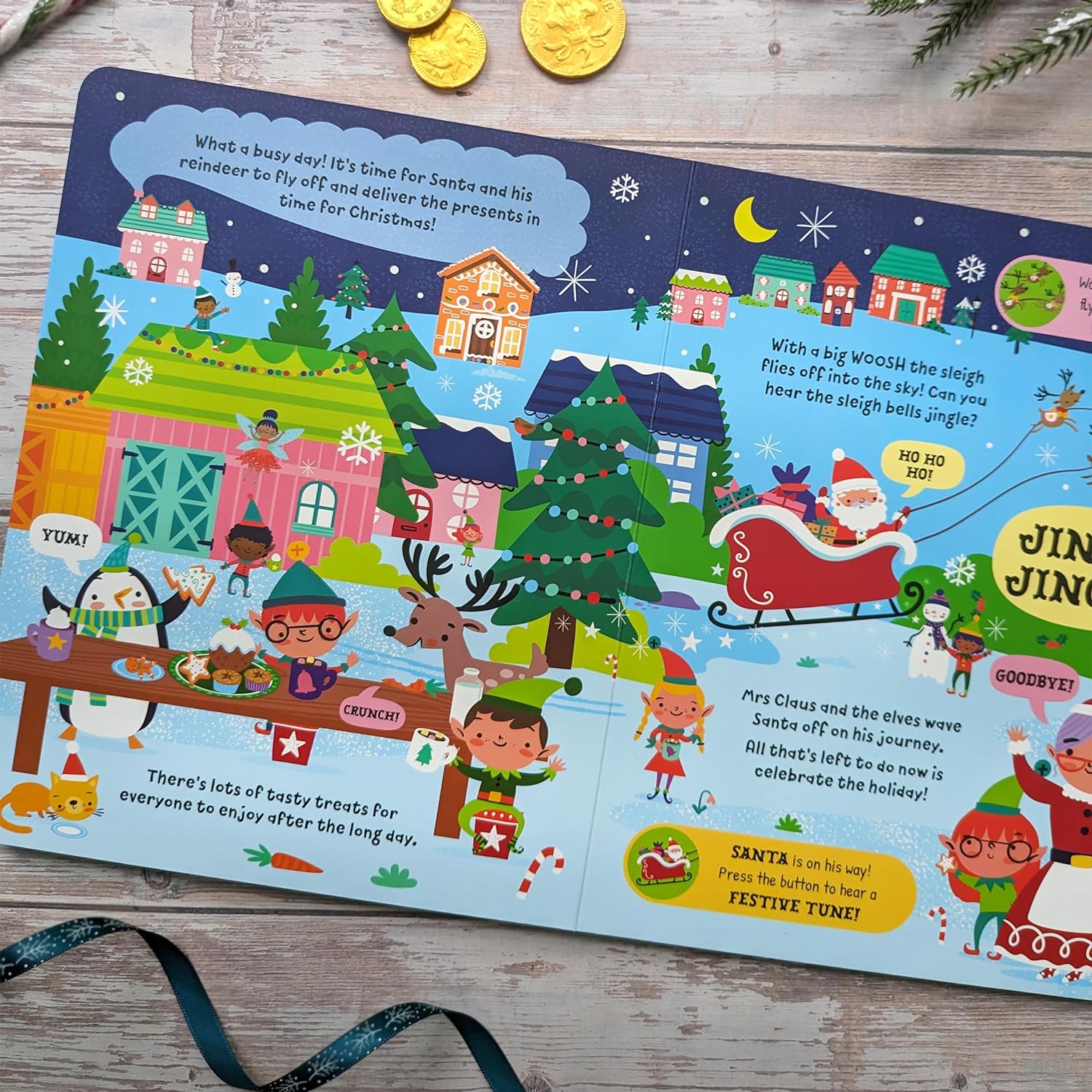 KIDSBOOKS SEARCH & FIND 10 BUTTON SOUND BOOK - CHRISTMAS