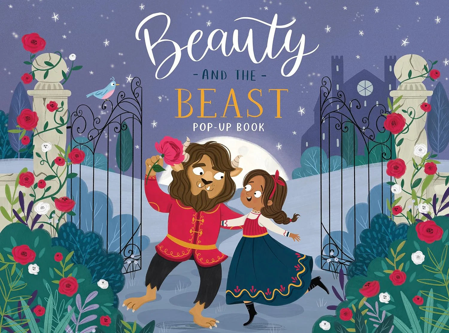 Carte pentru copii, NPP, Beauty And The Beast - Children's Fairy Tale Pop-Up Book, 3+ ani