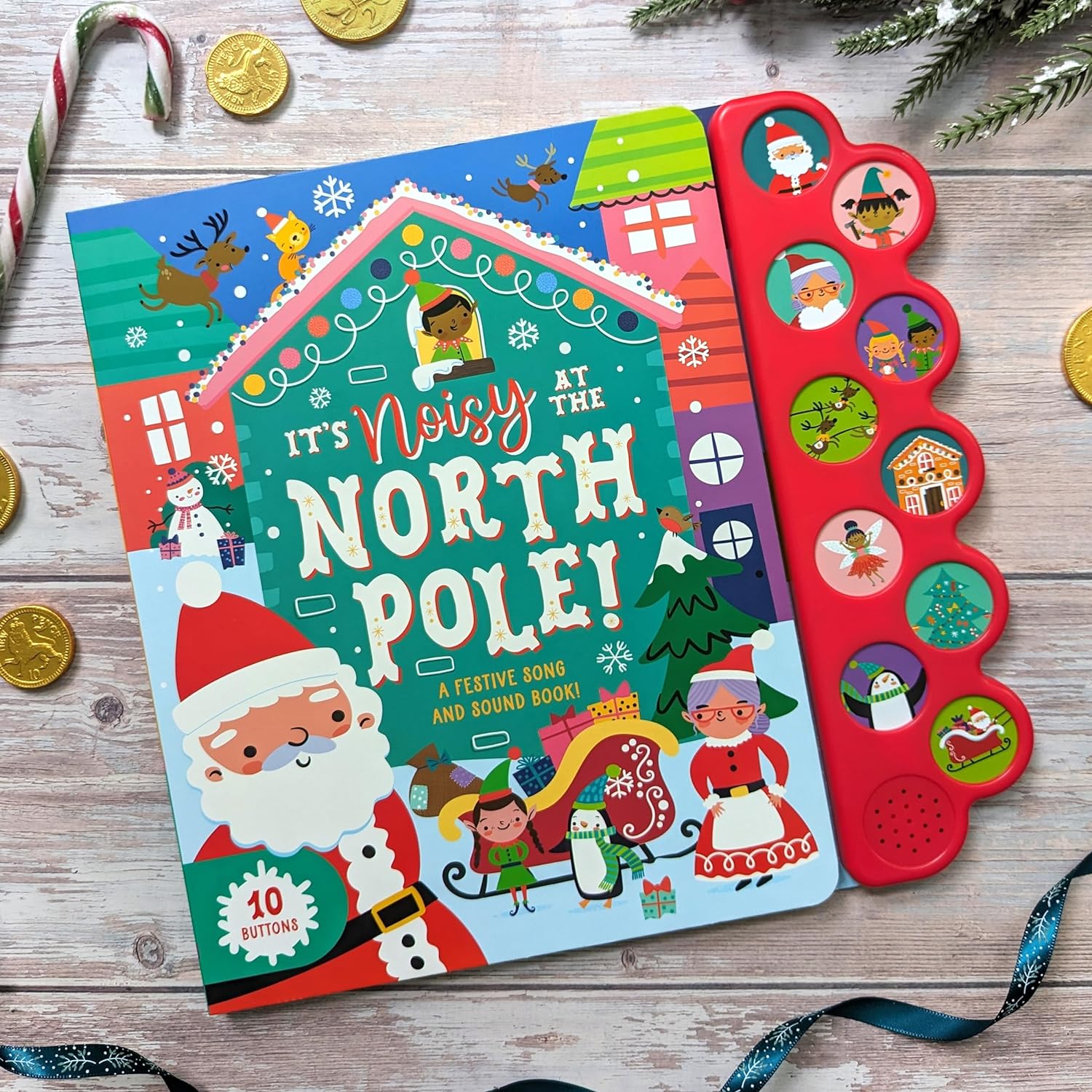KIDSBOOKS SEARCH & FIND 10 BUTTON SOUND BOOK - CHRISTMAS