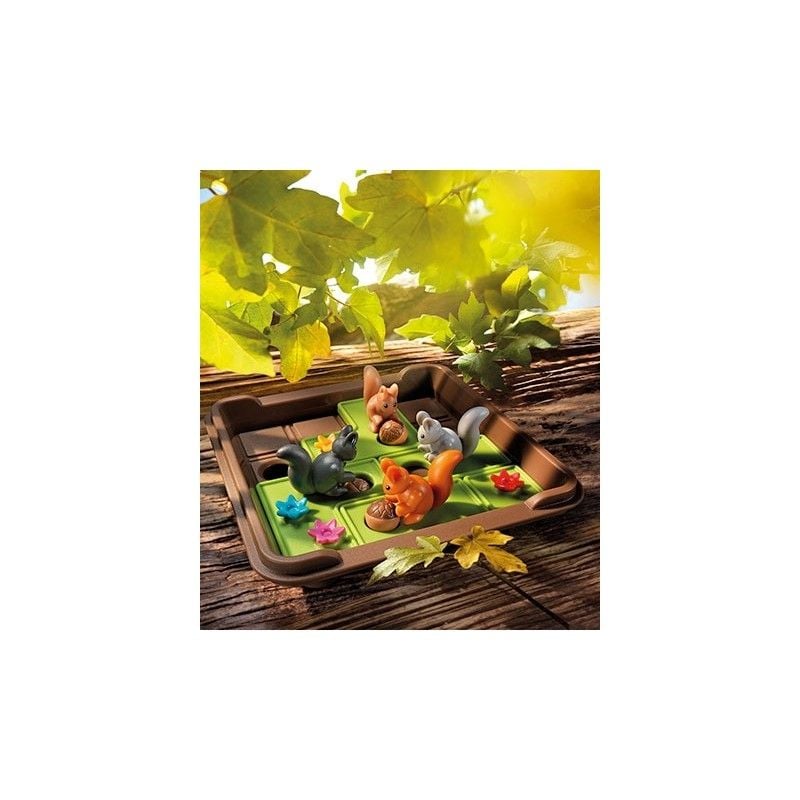 Smart Games - Squirrels Go Nuts!, joc de logica cu 80 de provocari, 6+ ani