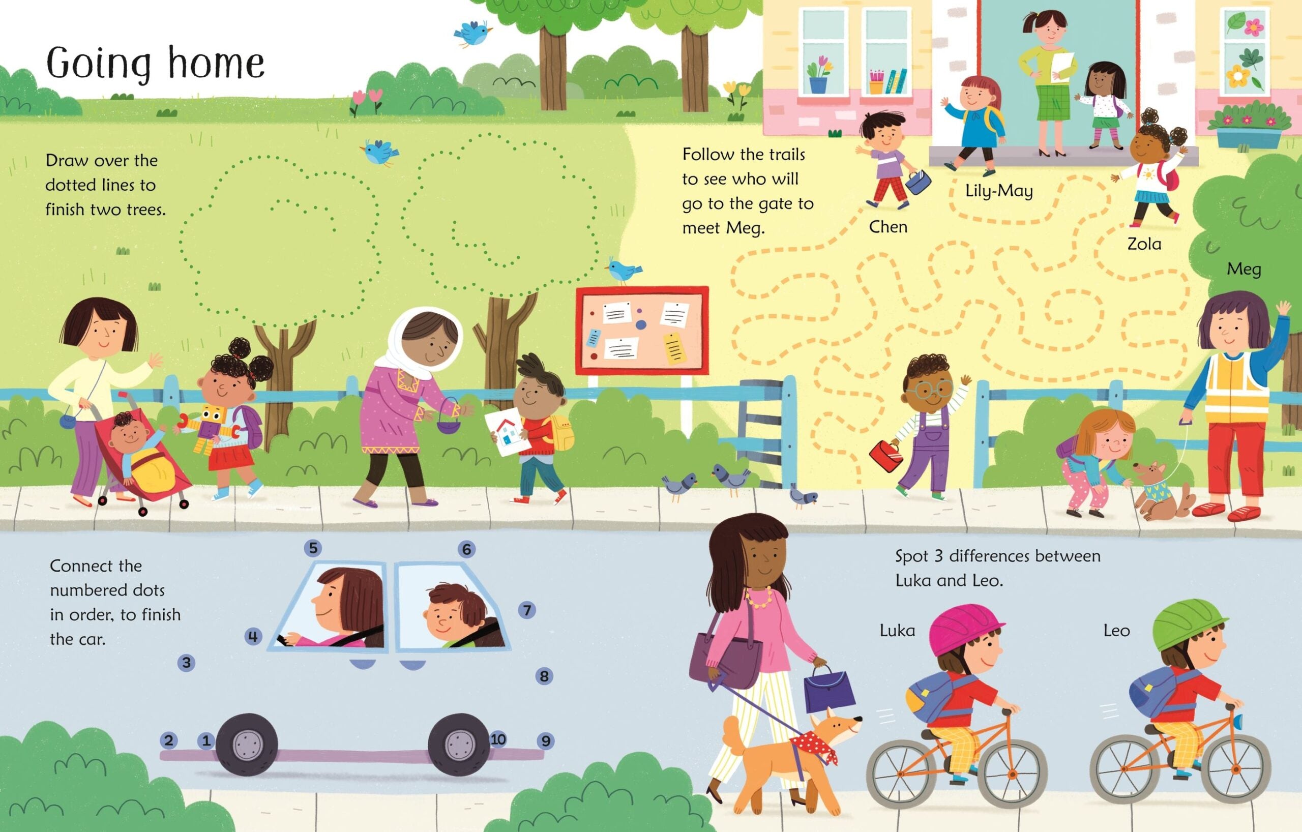 Carte pentru copii, Usborne, Wipe-Clean Starting School Activities, 3+ ani