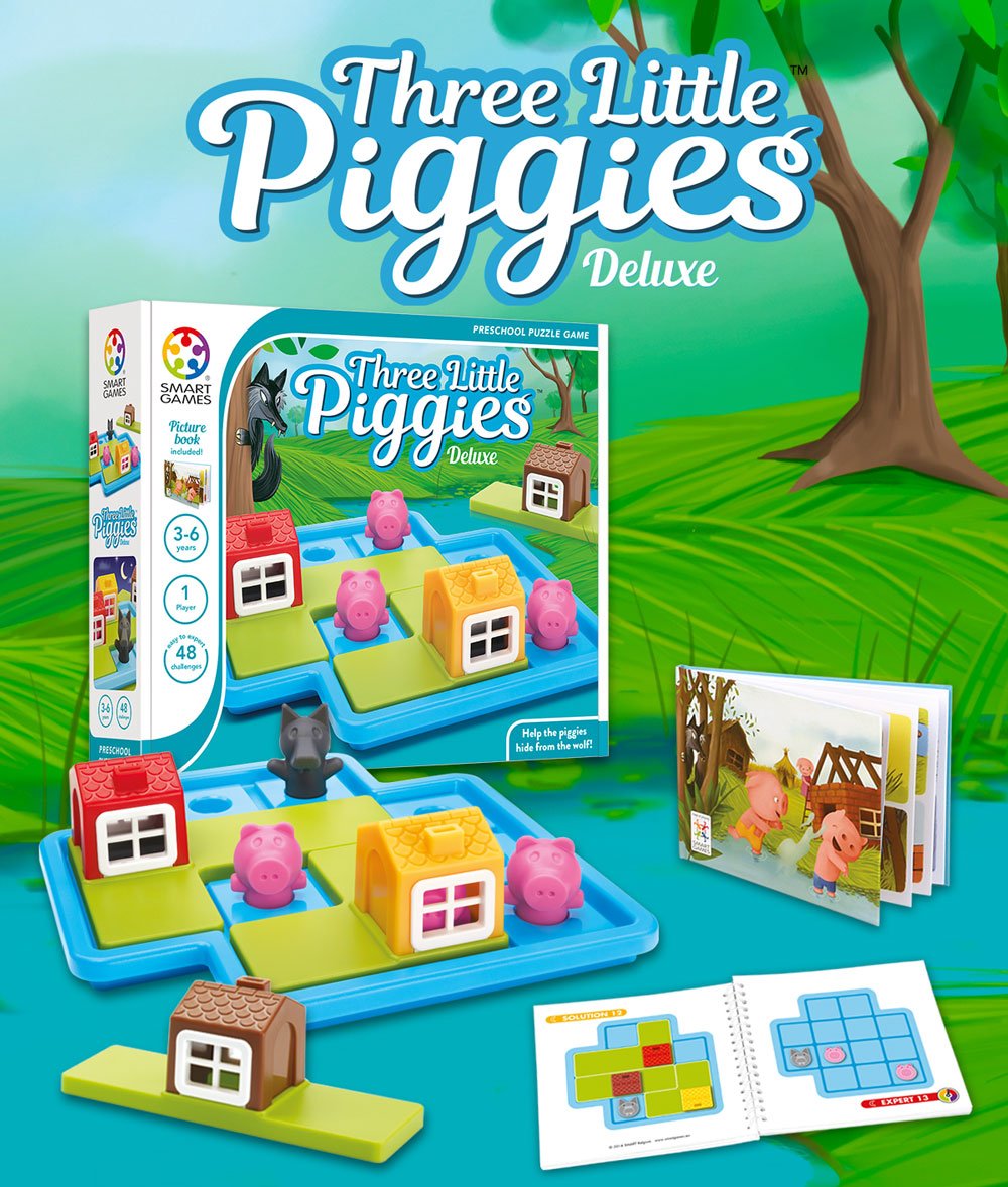 Joc de logica - Three Little Piggies - Deluxe, Smart Games