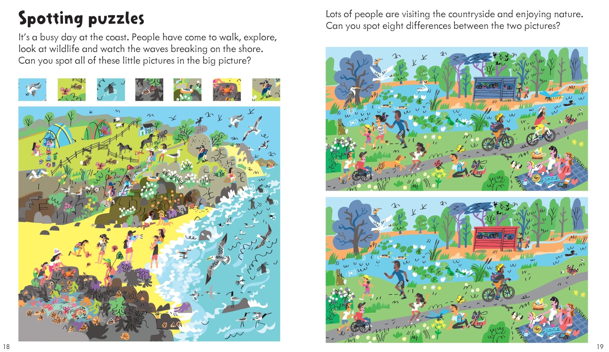 Carte pentru copii, Usborne, Activity Book Nature, 4+ ani