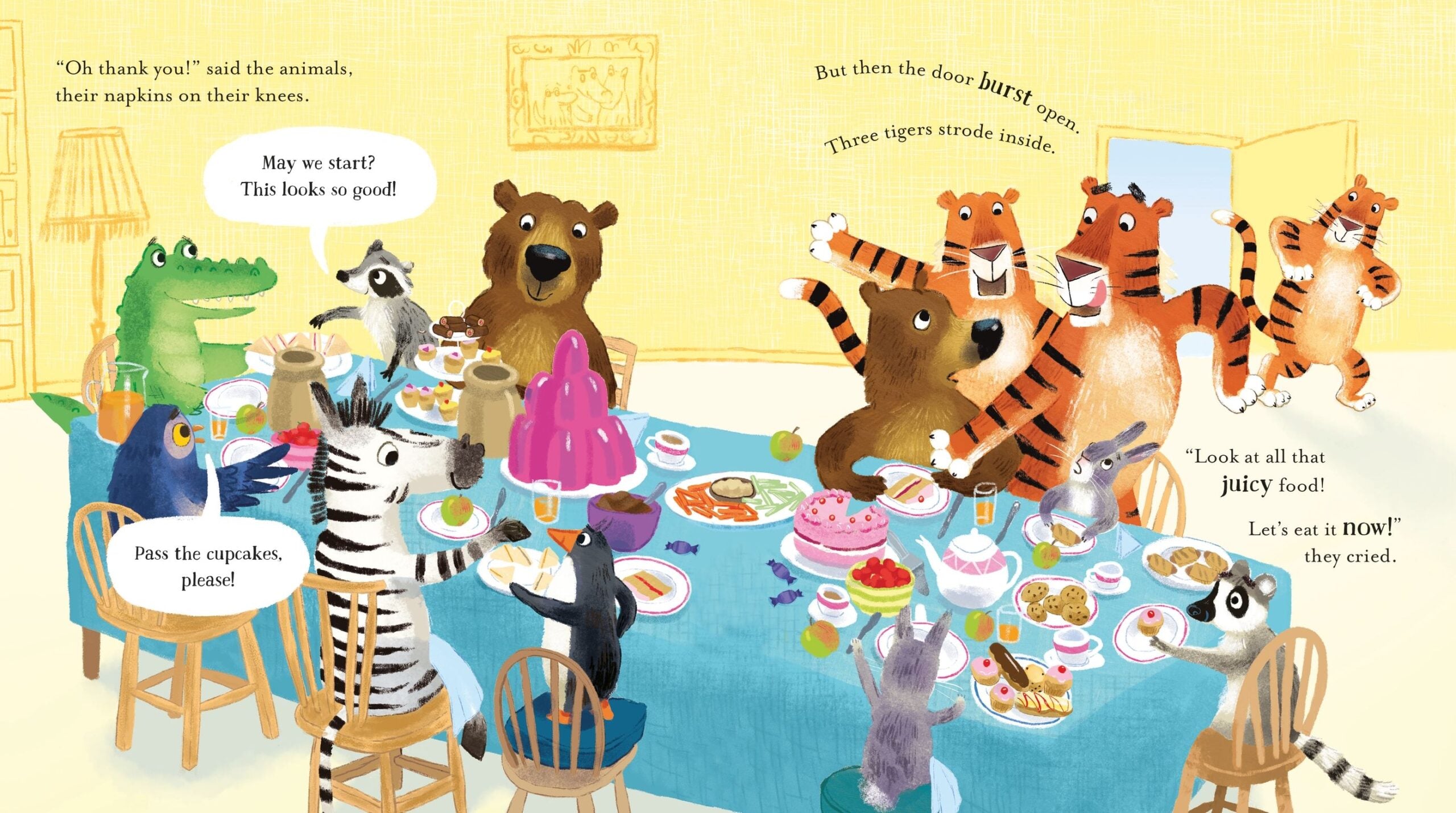 Carte pentru copii, Usborne, Table Manners for Tigers, 2+ ani