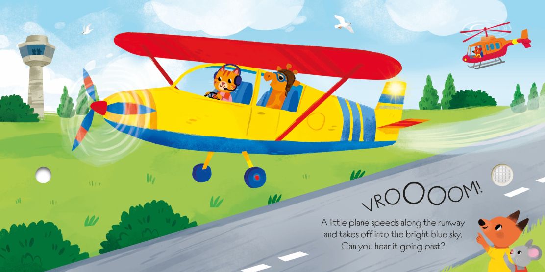 Resigilat - Carte pentru copii, Usborne, Lights and Sounds Planes and Helicopters, 1+ ani