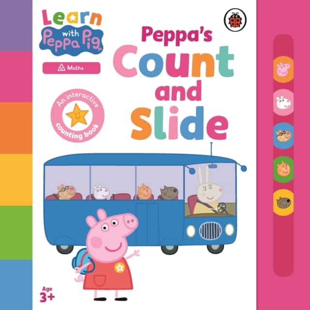 Carte pentru copii - Learn with Peppa: Peppa's Count and Slide