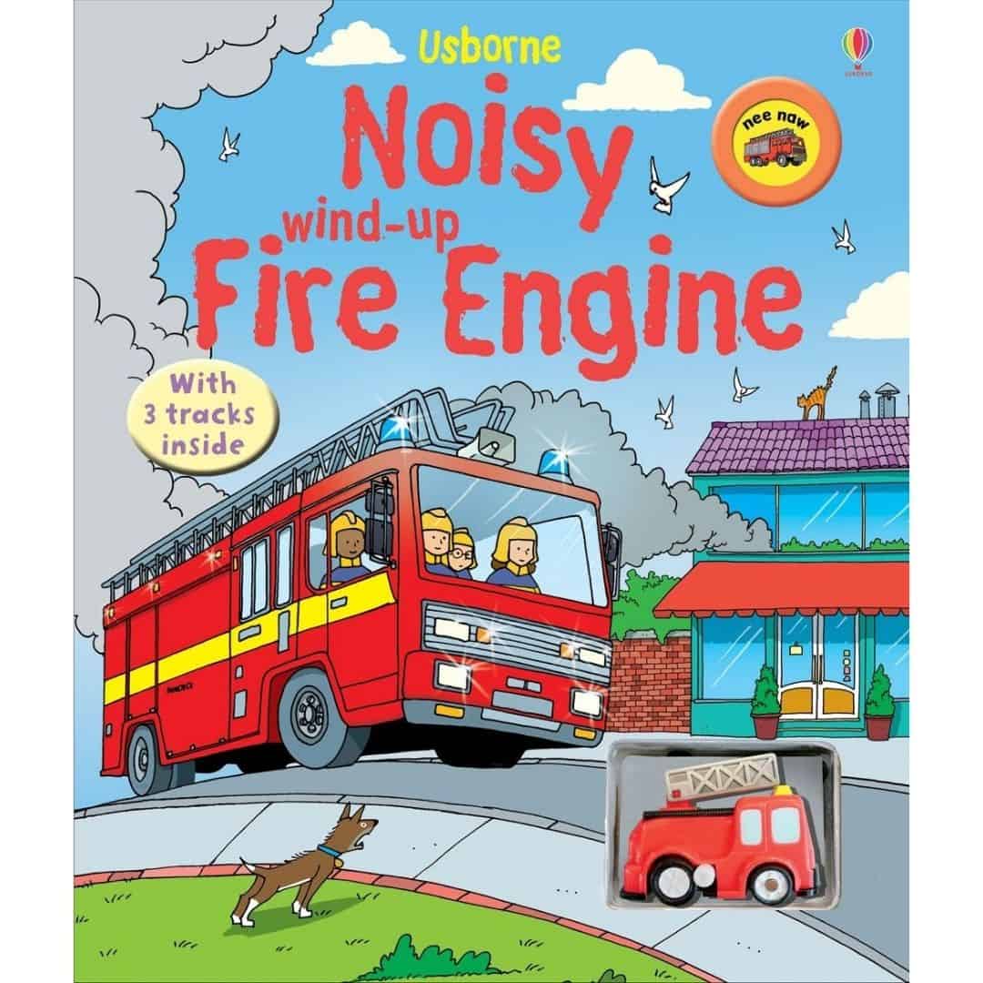 Carte de jucarie si sunete de pompier - Noisy Wind-up Fire Engine