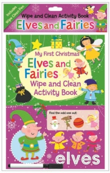 Carte pentru copii, North Parade, WIPE CLEAN ACV'TY BK - ELVES, 3+ ani