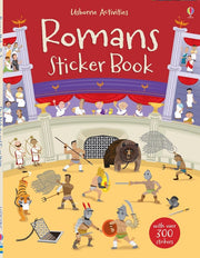 Carte pentru copii, Usborne, Romans Sticker Book, 5+ ani