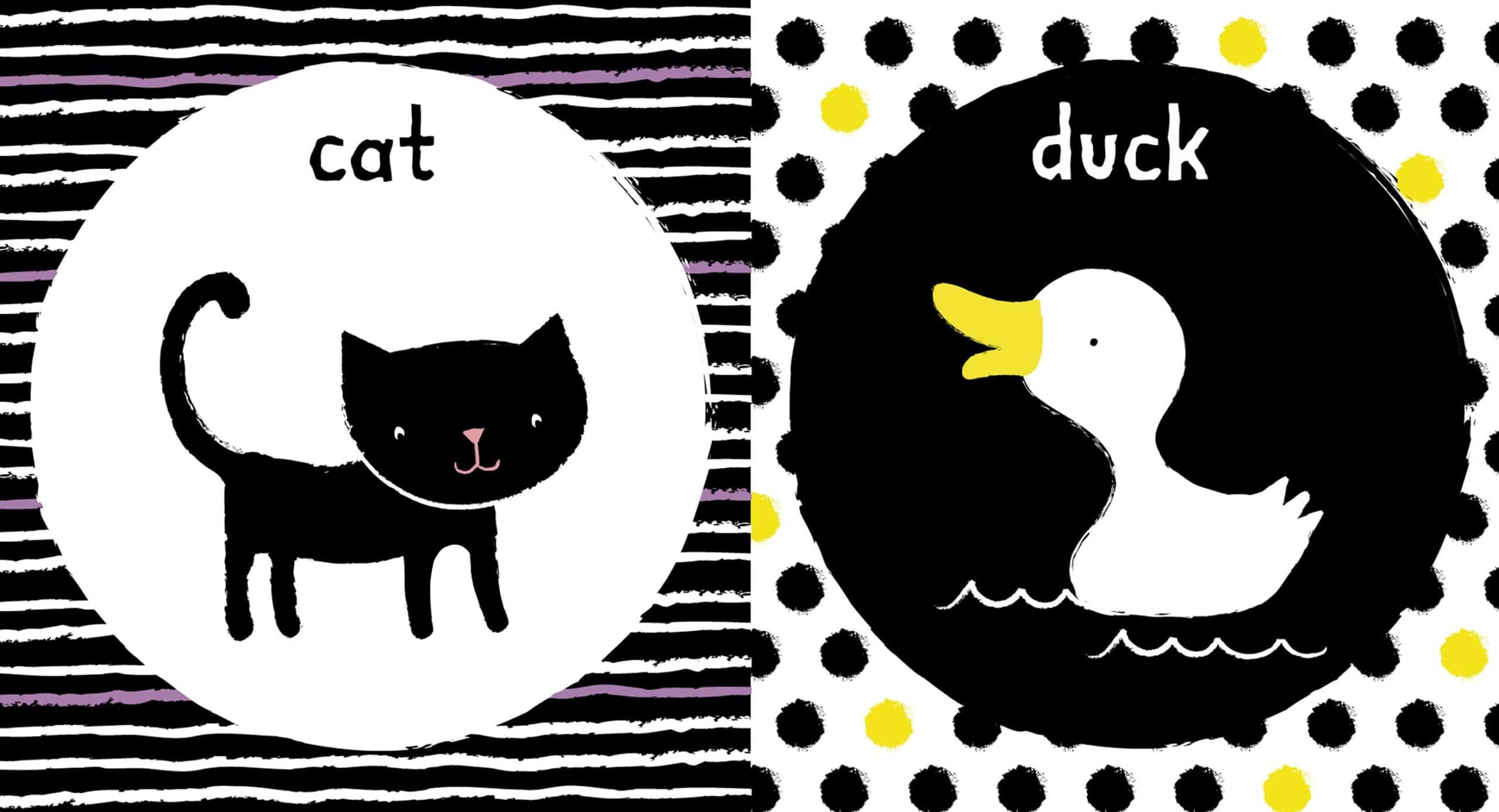 Carte pentru copii - Baby's very first little black and white library
