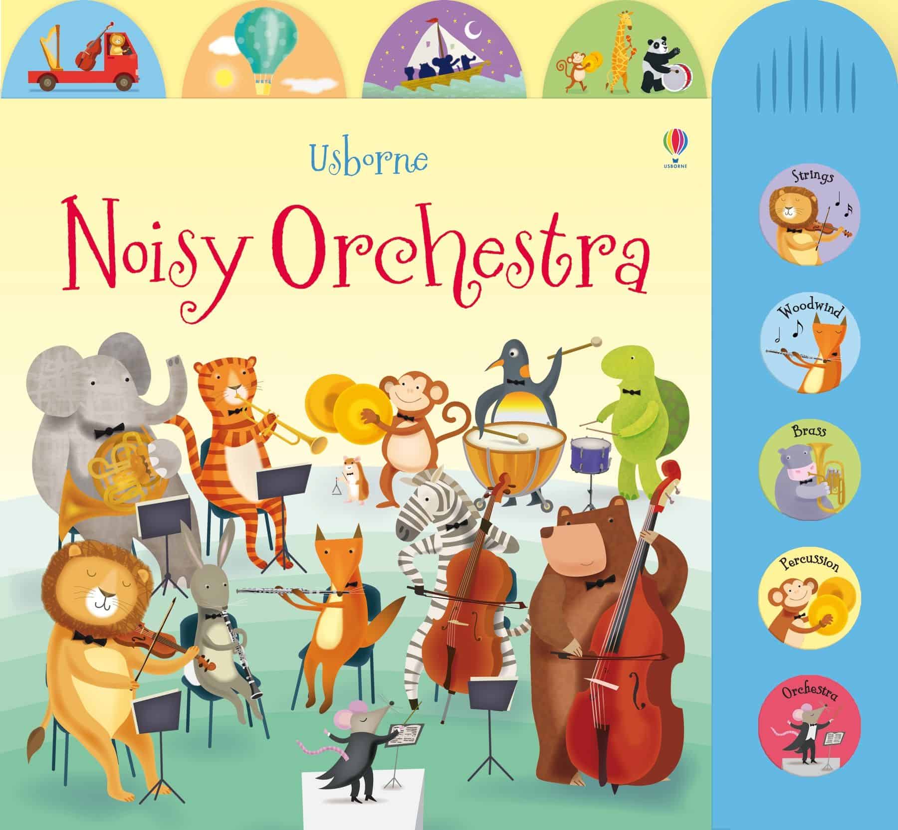 Carte pentru copii, Usborne, Noisy Orchestra, 3+ ani