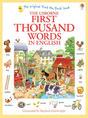 Carte pentru copii, Usborne, First Thousand Words in English, 5+ ani