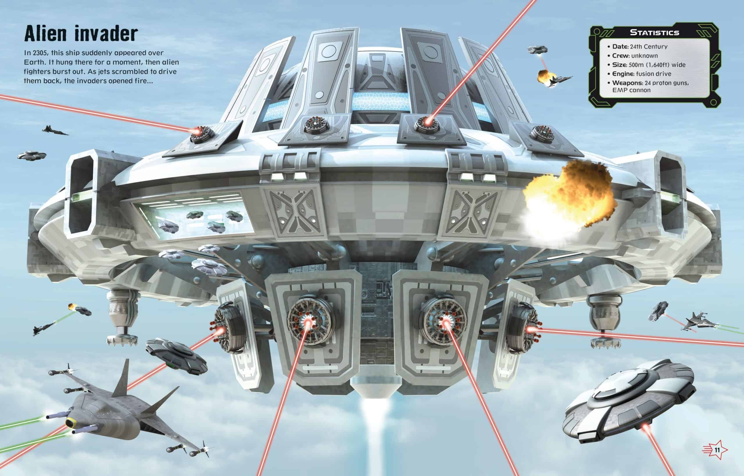 Carte cu stickere - Build your own Spaceships Sticker book