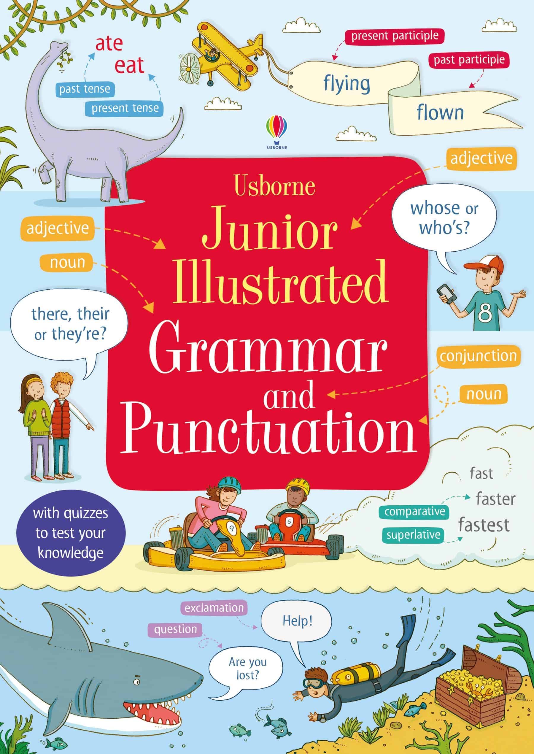 Carte pentru copii, Usborne, Junior Illustrated Grammar and Punctuation, 7+ ani