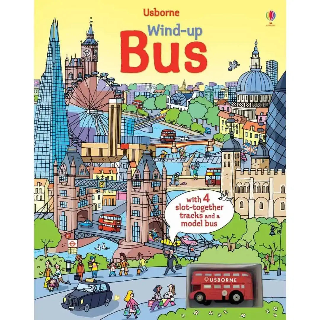 Carte cu jucarie cu autobuz - Wind-up Bus 1